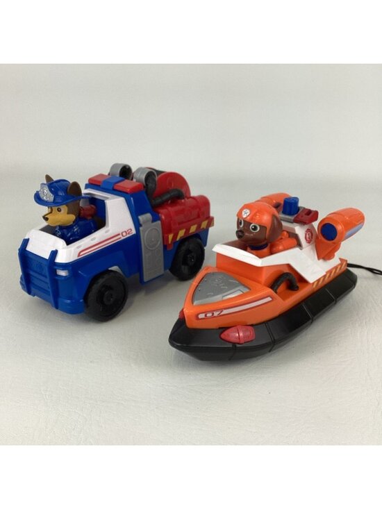 Spin Master Other - Paw Patrol Fire Rescue Chase Police Cruiser Zuma Boat Vehicles Spin Master